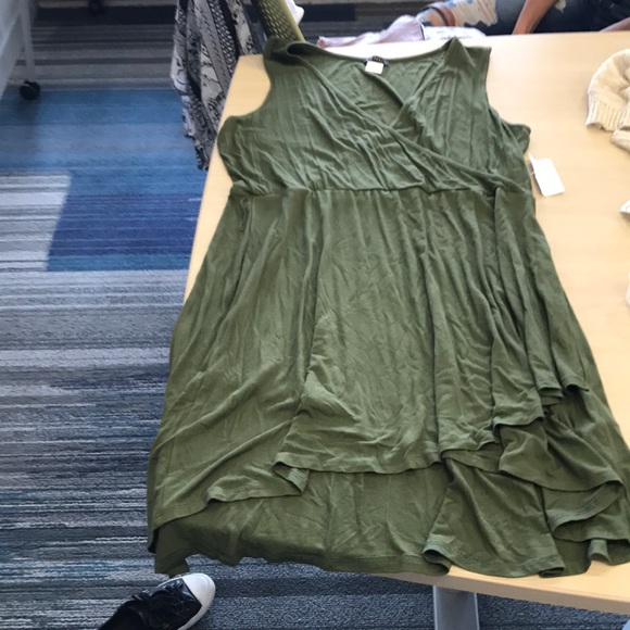 Venus Olive Colored Dress - Picture 1 of 2